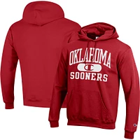 Men's Champion Crimson Oklahoma Sooners Arch Pill Pullover Hoodie