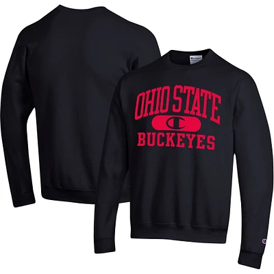Men's Champion Black Ohio State Buckeyes Arch Pill Sweatshirt