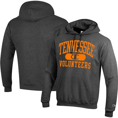 Men's Champion Heather Gray Tennessee Volunteers Arch Pill Pullover Hoodie