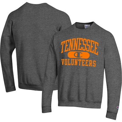 Men's Champion Heather Charcoal Tennessee Volunteers Arch Pill Sweatshirt