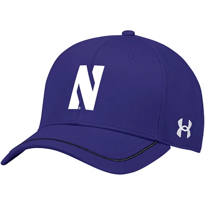 Youth Under Armour Purple Northwestern Wildcats Blitzing Accent Performance Adjustable Hat