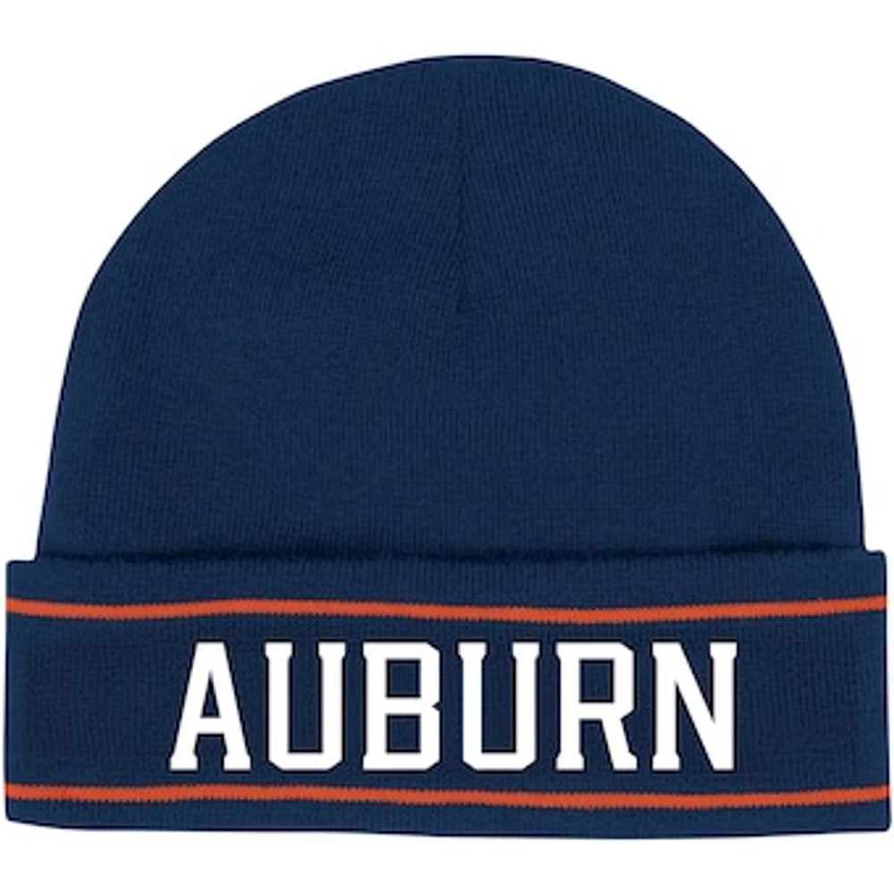 Men's Under Armour Navy Auburn Tigers 2023 Sideline Lifestyle Performance Cuffed Knit Hat