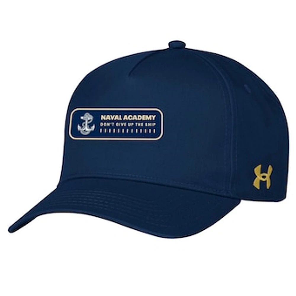 Men's Under Armour  Navy Navy Midshipmen 2023 Sideline Adjustable Hat