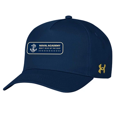 Men's Under Armour  Navy Navy Midshipmen 2023 Sideline Adjustable Hat