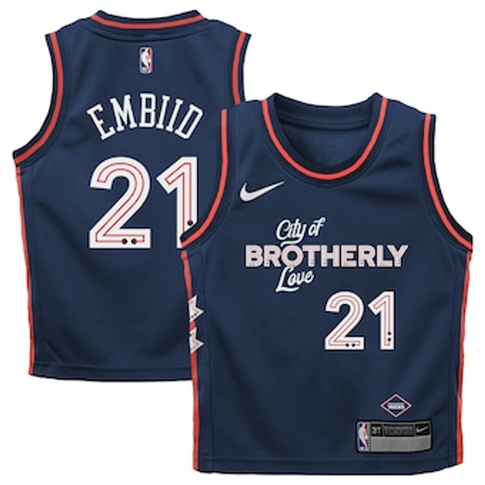 Infant Nike Joel Embiid Navy Philadelphia 76ers Swingman Replica Jersey - City Edition