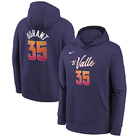 Youth Nike Kevin Durant Purple Phoenix Suns 2023/24 City Edition Name & Number Pullover Hoodie