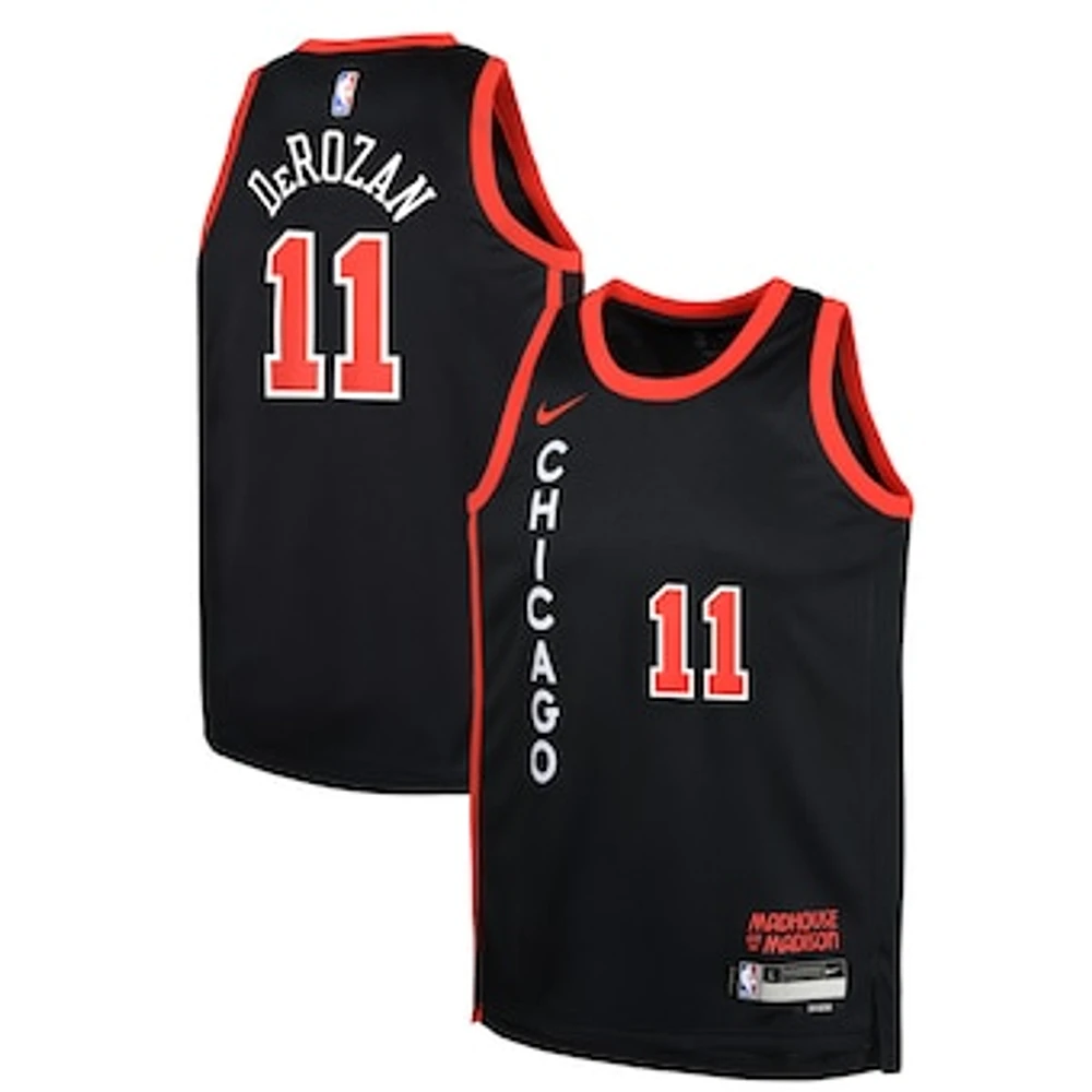 Youth Nike DeMar DeRozan Black Chicago Bulls  Swingman Replica Jersey - City Edition