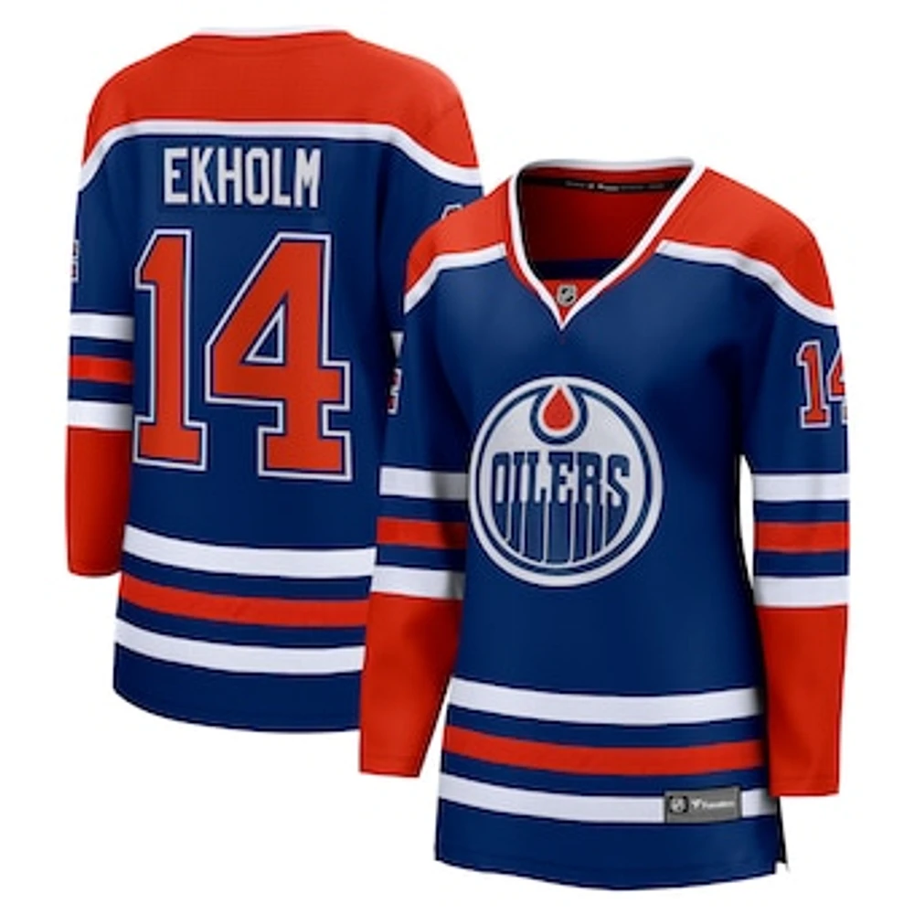 Women's Fanatics Mattias Ekholm Royal Edmonton Oilers Home Breakaway Jersey