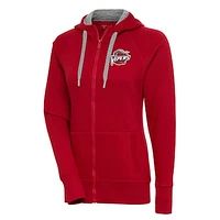 Women's Antigua Red Rio Grande Valley Vipers Victory Full-Zip Hoodie