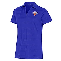 Women's Antigua Blue Westchester Knicks Compass Polo