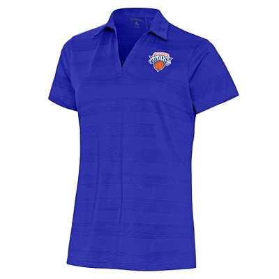 Women's Antigua Blue Westchester Knicks Compass Polo
