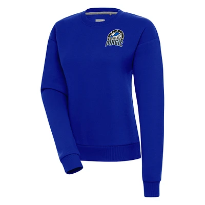 Women's Antigua Blue Lakeland Magic Victory Pullover Sweatshirt