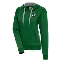 Women's Antigua Green Maine Celtics Victory Pullover Hoodie