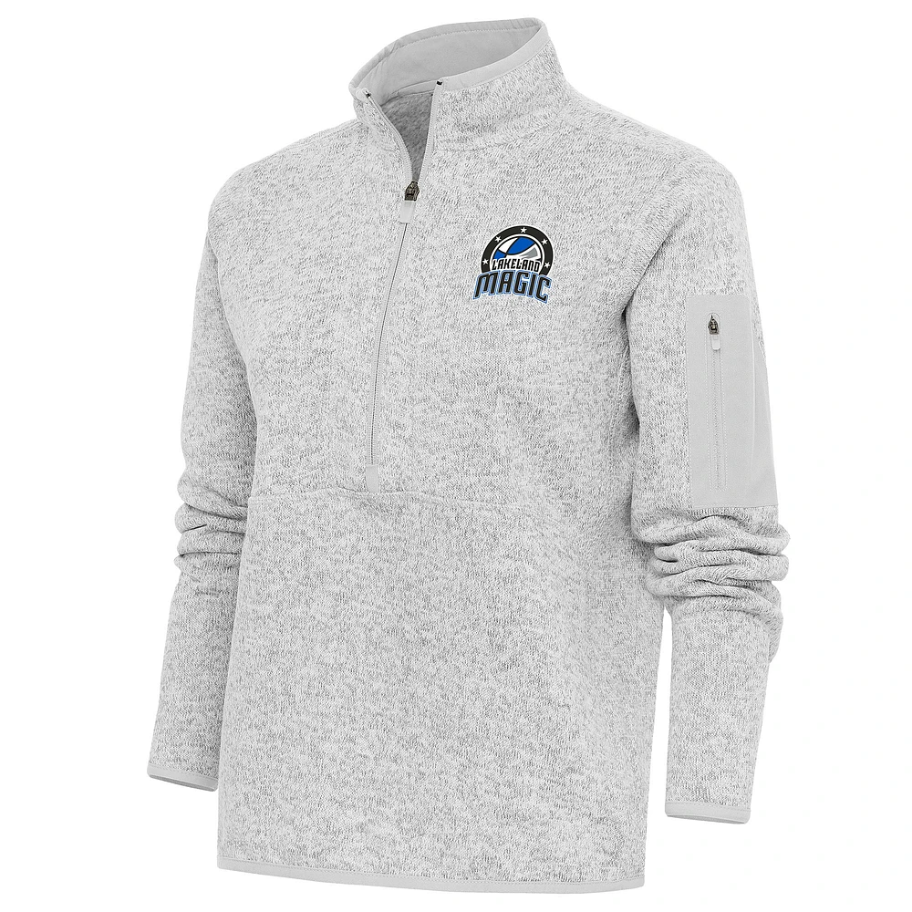 Women's Antigua Heather Lakeland Magic Fortune Half-Zip Pullover Jacket