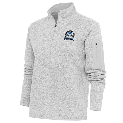 Women's Antigua Heather Lakeland Magic Fortune Half-Zip Pullover Jacket