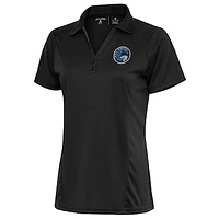 Women's Antigua Charcoal Iowa Wolves Tribute Polo