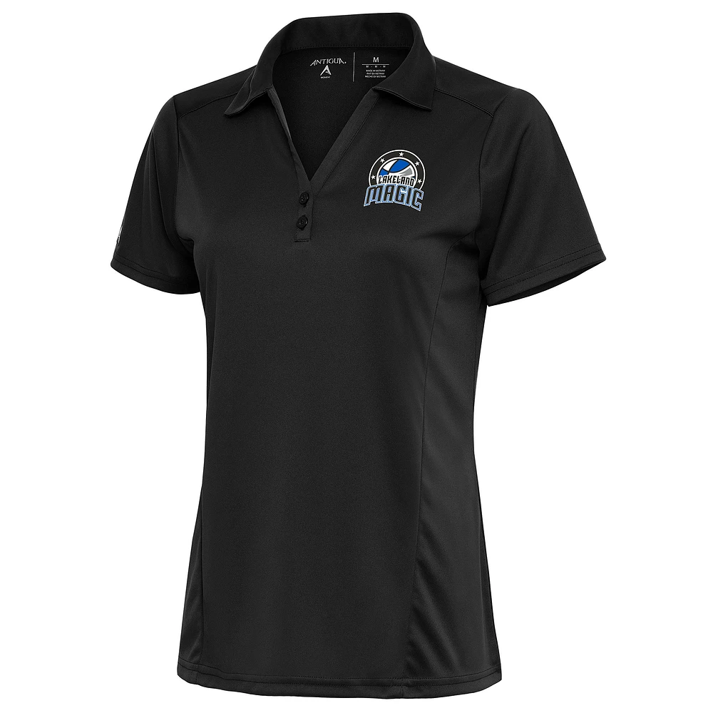 Women's Antigua Charcoal Lakeland Magic Tribute Polo