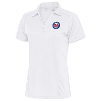 Women's Antigua White Long Island Nets Tribute Polo