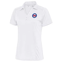 Women's Antigua White Long Island Nets Tribute Polo