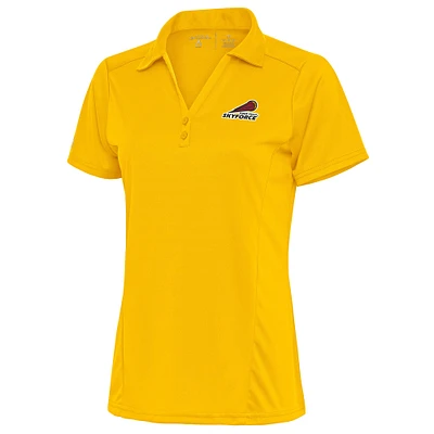 Women's Antigua Yellow Sioux Falls Skyforce Tribute Polo