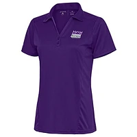 Women's Antigua Purple Stockton Kings Tribute Polo
