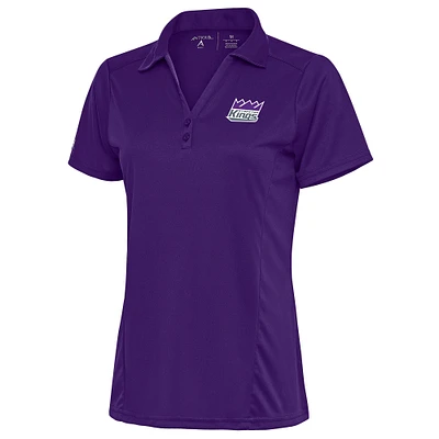 Women's Antigua Purple Stockton Kings Tribute Polo