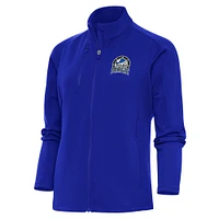 Women's Antigua Blue Lakeland Magic Generation Full-Zip Jacket