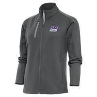 Women's Antigua Charcoal Stockton Kings Generation Full-Zip Jacket