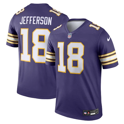 Men's Nike Justin Jefferson Purple Minnesota Vikings Alternate Legend Player Performance Top