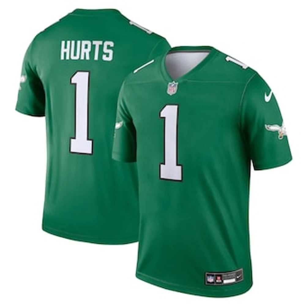 Men's Nike Jalen Hurts Kelly Green Philadelphia Eagles Alternate Legend Player Performance Top