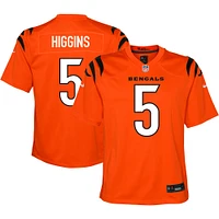 Youth Nike Tee Higgins Orange Cincinnati Bengals Game Jersey