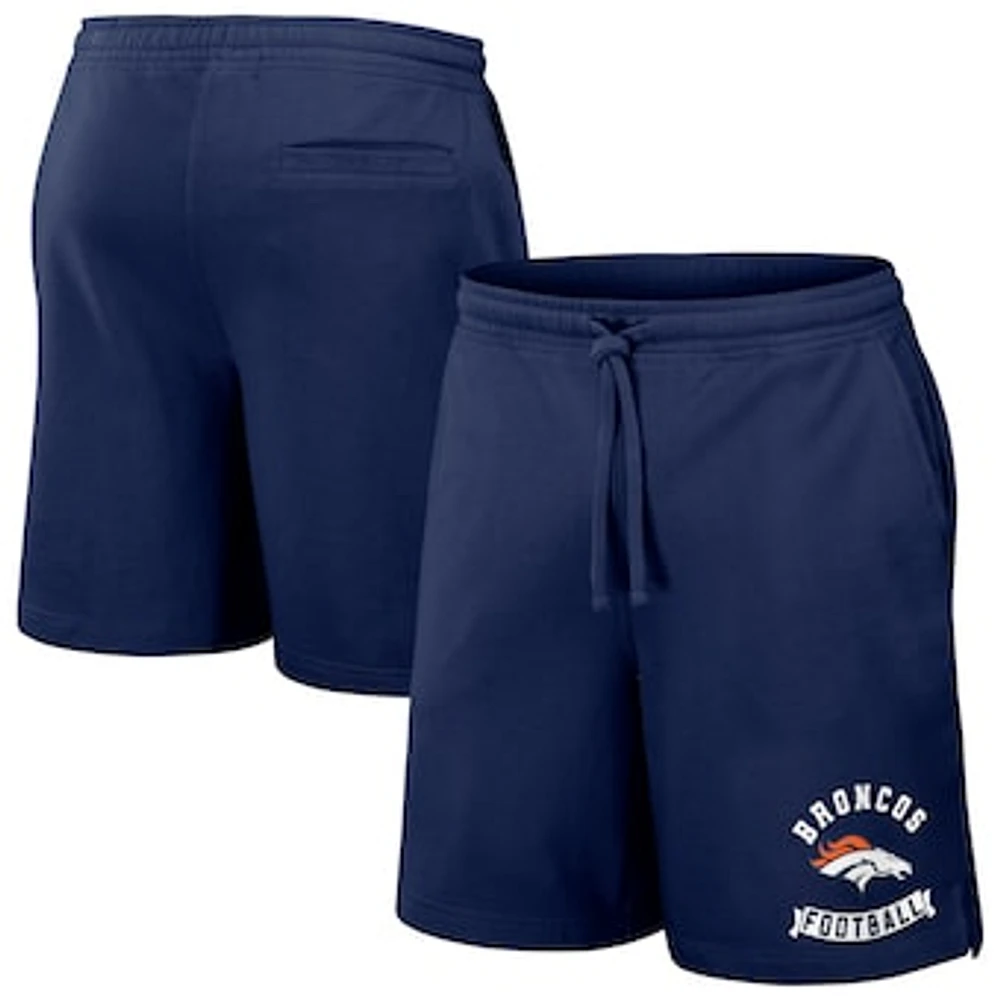 Men's NFL x Darius Rucker Collection by Fanatics Navy Denver Broncos Washed Shorts