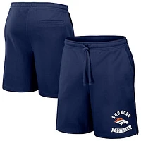 Men's NFL x Darius Rucker Collection by Fanatics Navy Denver Broncos Washed Shorts