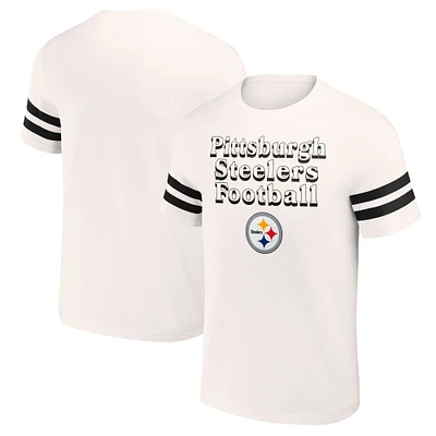 Men's NFL x Darius Rucker Collection by Fanatics Cream Pittsburgh Steelers Vintage T-Shirt