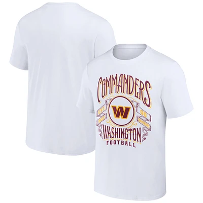 Men's NFL x Darius Rucker Collection by Fanatics White Washington Commanders Vintage Football T-Shirt
