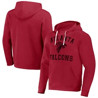 Men's NFL x Darius Rucker Collection by Fanatics Red Atlanta Falcons Coaches Pullover Hoodie