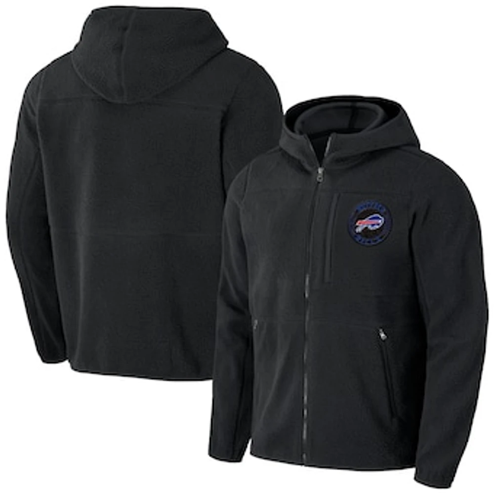 Men's NFL x Darius Rucker Collection by Fanatics  Black Buffalo Bills Sherpa Full-Zip Hoodie