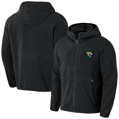 Men's NFL x Darius Rucker Collection by Fanatics  Black Jacksonville Jaguars Sherpa Full-Zip Hoodie