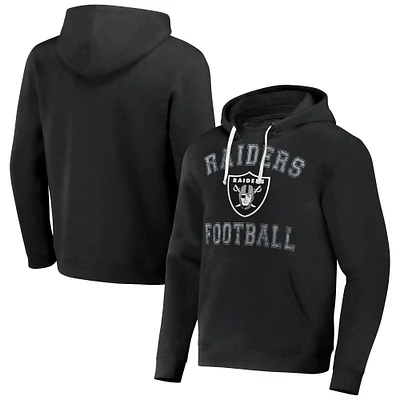 Men's NFL x Darius Rucker Collection by Fanatics Black Las Vegas Raiders Coaches Pullover Hoodie