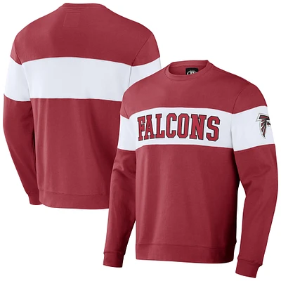 Men's NFL x Darius Rucker Collection by Fanatics Red Atlanta Falcons Team Color & White Pullover Sweatshirt