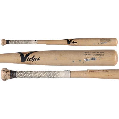 Marwin Gonzalez New York Yankees Game-Used Tan Victus Broken Bat vs. Oakland Athletics on June 27, 2022