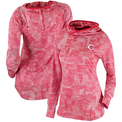 Women's Columbia  Red Cincinnati Reds Omni-Wick Sunday Ball Pullover Hoodie
