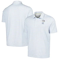 Men's Ahead White WGC-Dell Technologies Match Play Islander Feed Striped Polo