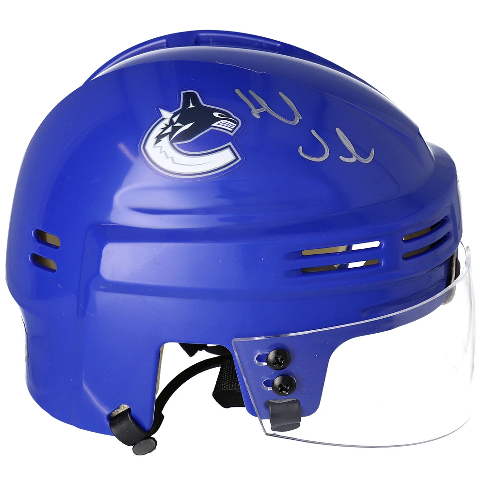 Henrik Sedin Vancouver Canucks Autographed Blue Mini Helmet