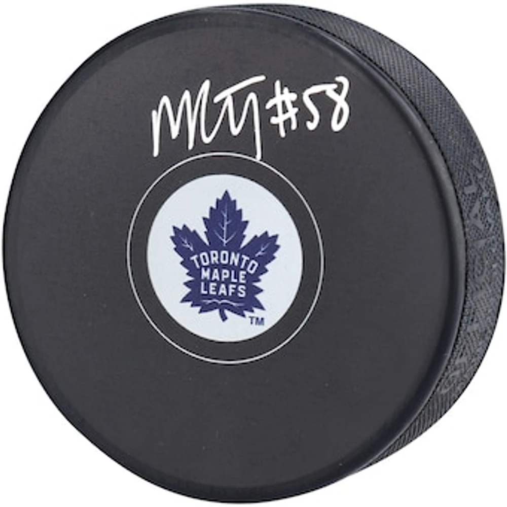 Michael Bunting Toronto Maple Leafs Autographed Hockey Puck