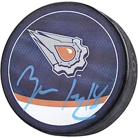 Zach Hyman Edmonton Oilers Autographed 2022-23 Reverse Retro Hockey Puck