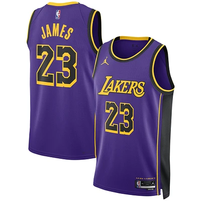 Unisex Jordan Brand LeBron James Purple Los Angeles Lakers Swingman Jersey