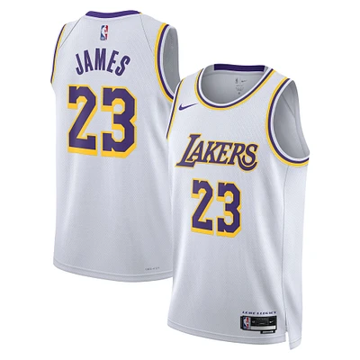 Unisex Nike LeBron James White Los Angeles Lakers Swingman Jersey