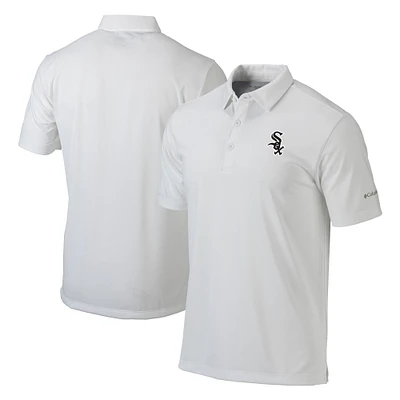Men's Columbia White Chicago Sox Omni-Wick Drive Polo