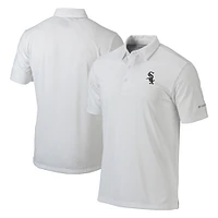 Men's Columbia White Chicago Sox Omni-Wick Drive Polo